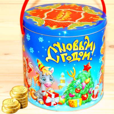 Недорогой детский новогодний подарок 1000 грамм в Видное