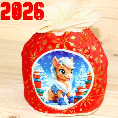 Сладкий новогодний подарок недорого в мешочке 2026 года в Видное